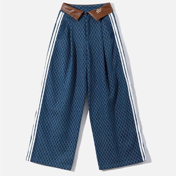 Aelfric Eden Pants - AELFRIC EDEN LEATHER WAIST UNISEX BAGGY JEANS Men’s Size 32 Women’s Size 12 NWT